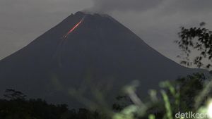 Gunung Merapi Kembali Muntahkan Lava Pijar
