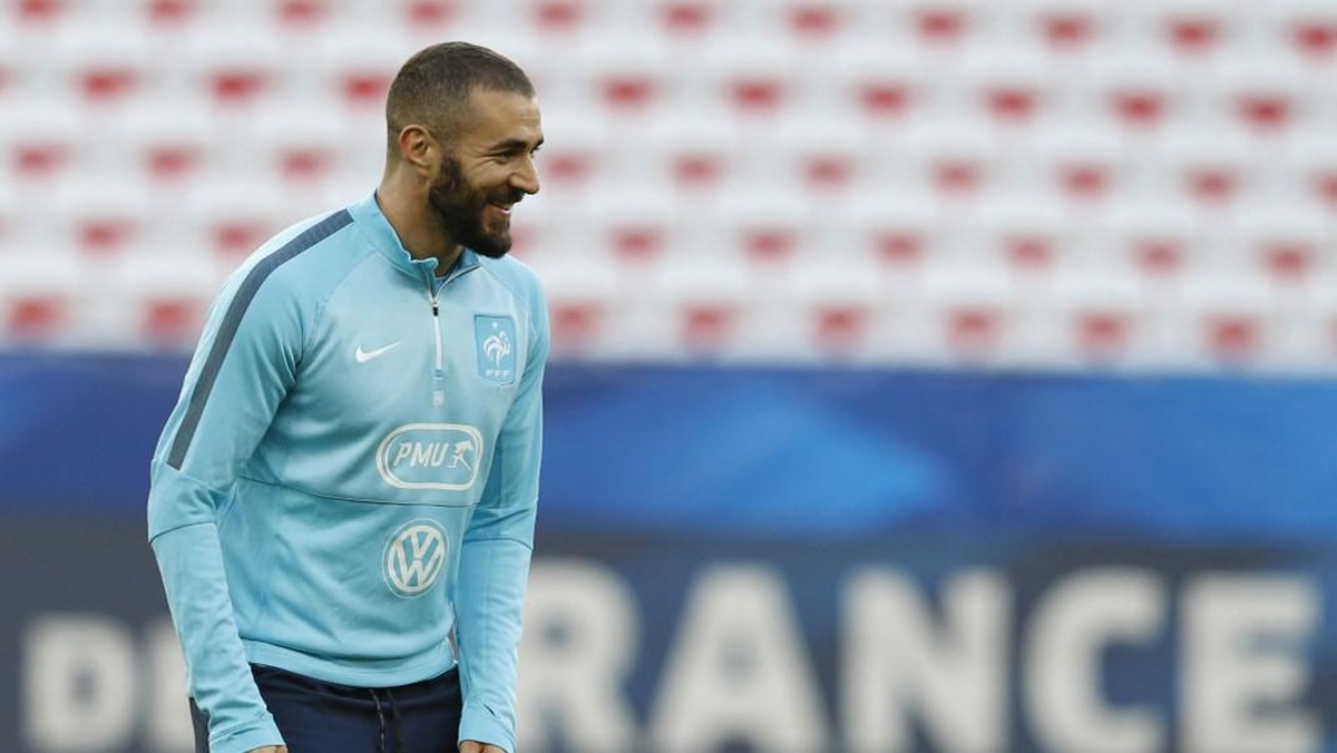 Striker Timnas Prancis, Karim Benzema. (Foto: AFP/VALERY HACHE/AFP).