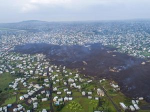 Lava Gunung Nyiragongo Lahap Ratusan Rumah Warga di Kongo