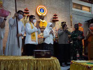 Perayaan Waisak Maha Vihara Mojopahit di Masa Pandemi COVID-19