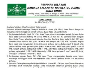Jangan Lupa, Warga Jawa Timur Malam Ini Salat Sunnah Gerhana Bulan