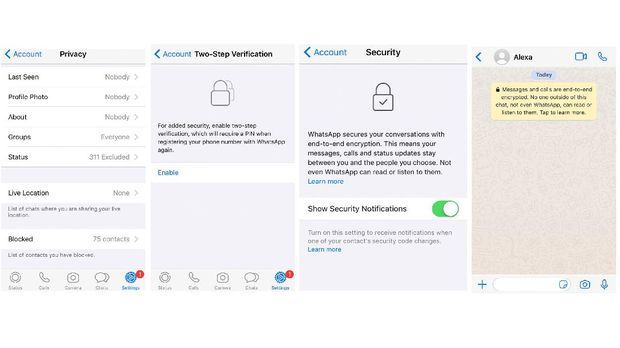 Cara Jaga Data Pribadi Via WhatsApp