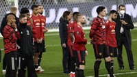 Manchester United gagal juara Liga Europa 2020/2021, usai kalah adu penalti dari Villarreal di final yang berlangsung di Stadion Miejski, Gdansk, Polandia, Kamis (27/5/2021) dini hari WIB. (Foto: Maja Hitij/AP)