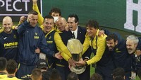 Villarreal juara Liga Europa 2021 usai mengalahkan Manchester United di final. (Foto: AP/Aleksandra Szmigiel)
