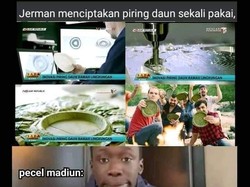 Jerman Bikin Piring dari Daun, Netizen +62: Kita Sudah dari Dulu