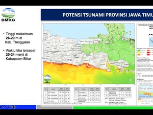 8 Kabupaten di Jawa Timur Rawan Tsunami Kategori Tinggi