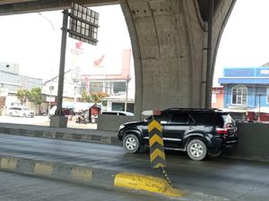 Rambu Pembatas di Jl Cilincing Raya Diharap Bisa Kurangi Kecelakaan