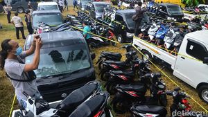 Penampakan Ratusan Kendaraan Bodong yang Diamankan di Pati