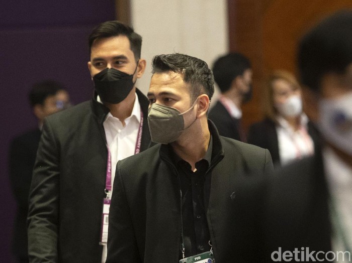 PSSI menggelar Kongres Tahunan di Hotel Raffles, Jakarta, Sabtu (29/5/2021). Raffi Ahmad dan Kaesang Pangarep hadir dalam kongres tersebut.