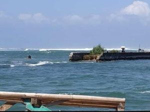 11 Wisatawan dan Pemancing Terjebak di Dermaga Bagal Batre Sukabumi