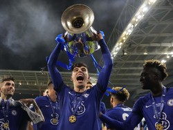 Gol kemangan Chelsea dicetak oleh Kai Havertz. AP Photo/Manu Fernandez, Pool.