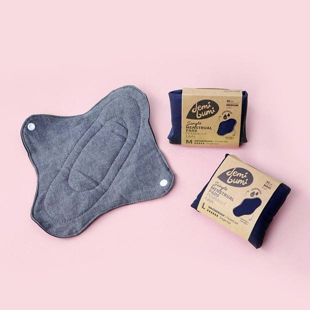 Demi Bumi Single Menstrual Pads/instagram.com/demibumi.shop Pembalut Kain yang Lebih Ramah Lingkungan