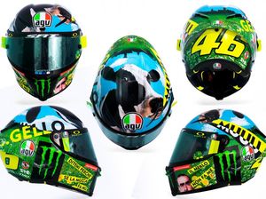 Muu... Helm Rossi Bercorak Sapi di MotoGP Italia 2021