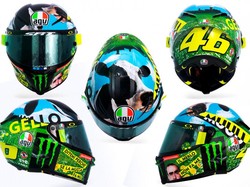 Muu... Helm Rossi Bercorak Sapi di MotoGP Italia 2021