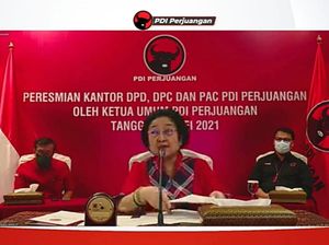 Resmikan 25 Kantor Baru PDIP, Megawati Ingatkan Kader Giat Bekerja