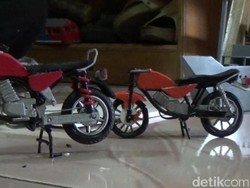 Mantul! Pria Purwakarta Sulap Limbah Jadi Miniatur Motor-Kereta