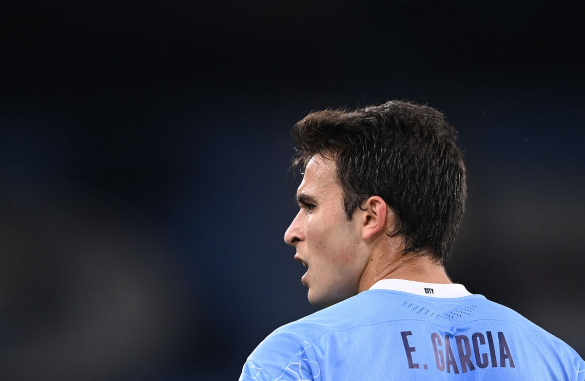Eric Garcia Reinkarnasi Gerard Pique (Getty Images/Laurence Griffiths)
