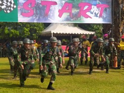 Korps Marinir Bina Kemampuan Perang Prajurit Lewat Lomba Pentathlon