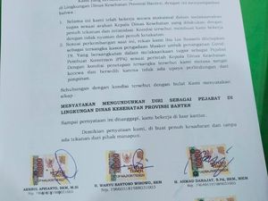 Pemprov Banten Akan Periksa 20 Pejabat Dinkes yang Ajukan Pengunduran Diri Pemprov Banten Akan Periksa 20 Pejabat Dinkes yang Ajukan Pengunduran Diri
