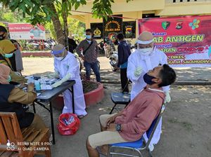 Tekan Penularan Corona, Polres Bima Kabupaten Gelar Tes Antigen Acak