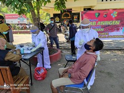 Tekan Penularan Corona, Polres Bima Kabupaten Gelar Tes Antigen Acak
