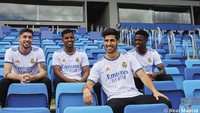 Desain jersey ini melambangkan komunitas Madridista, yang direpresentasikan dengan grafik spiral halus yang terinspirasi dari air mancur Cibeles, tempat para suporter bertemu untuk merayakan kemenangan klub, tulis pernyataan resmi Madrid. Foto: Adidas