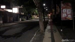 Suasana Bali di Malam Hari Saat Pandemi Bak Kota Mati