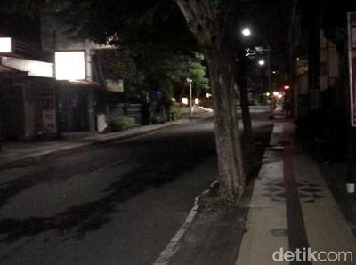 Suasana Bali di Malam Hari Saat Pandemi Bak Kota Mati