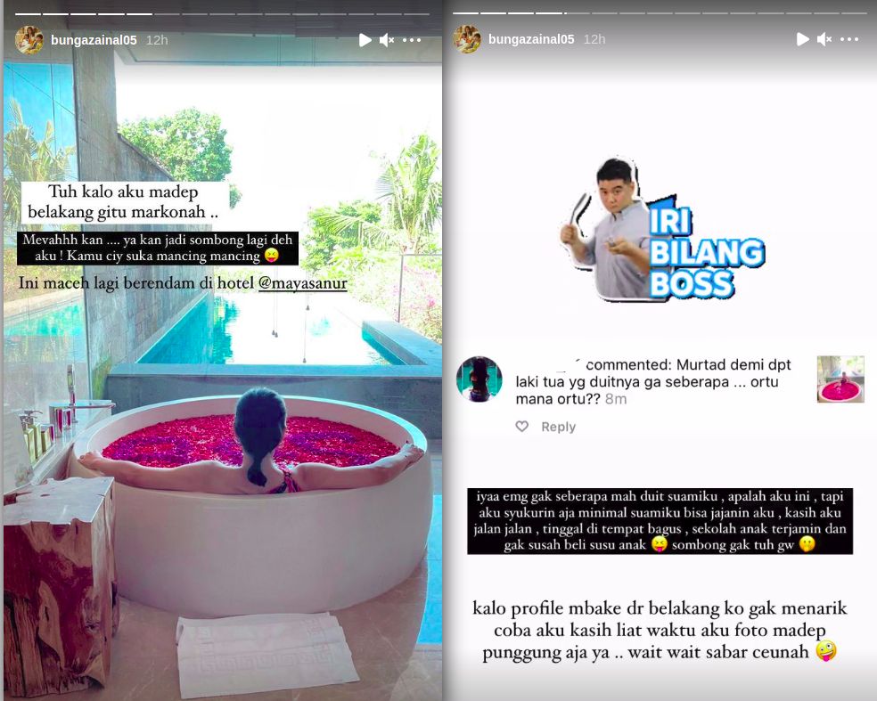 Insta Story Bunga Zainal