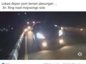 Viral Warga Bubarkan Balap Liar Mobil di Ring Road Solo