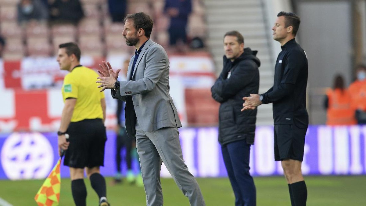 Gareth Southgate geram fan Inggris mencemooh pemain yang berlutut (Foto: AP/Lindsey Parnaby)