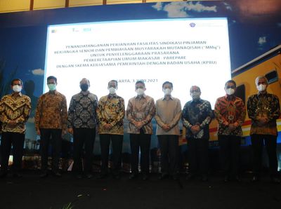 Penyaluran Sindikasi untuk Pembangunan KA Makassar-Parepare