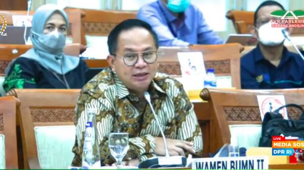 Wakil Menteri BUMN Kartiko Wirjoatmodjo dalam Raker 3 Juni 2021/Youtube