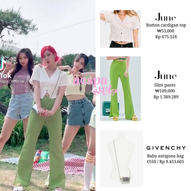 Ningning aespa/ Foto: Instagram.com/aespafashion Harga outfit Ningning aespa