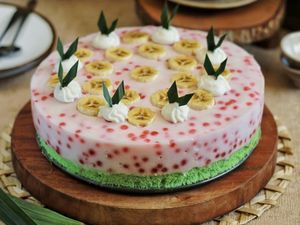 Resep Pembaca :  Cake Pandan Cantik Manis yang Lembut Legit