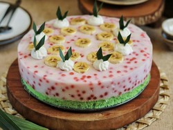 Resep Pembaca :  Cake Pandan Cantik Manis yang Lembut Legit