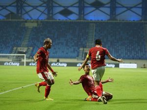 Foto Kerja Keras Timnas Indonesia Redam Thailand