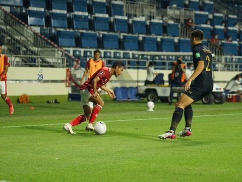Timnas Indonesia vs Thailand dalam duel Kualifikasi Piala Dunia 2022 di Dubai, Qatar.