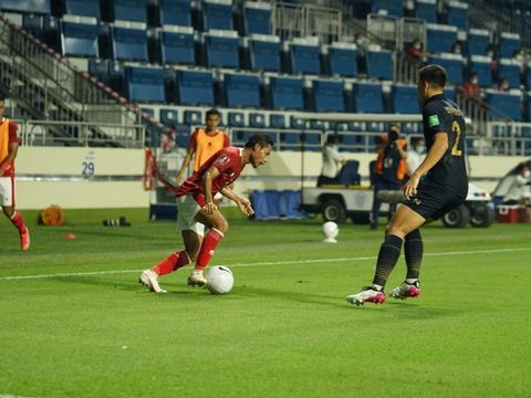 Timnas Indonesia vs Thailand Timnas Indonesia vs Thailand dalam duel Kualifikasi Piala Dunia 2022 di Dubai, Qatar.
