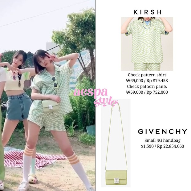 Winter aespa/ Foto: Instagram.com/aespafashion Harga outfit Winter aespa