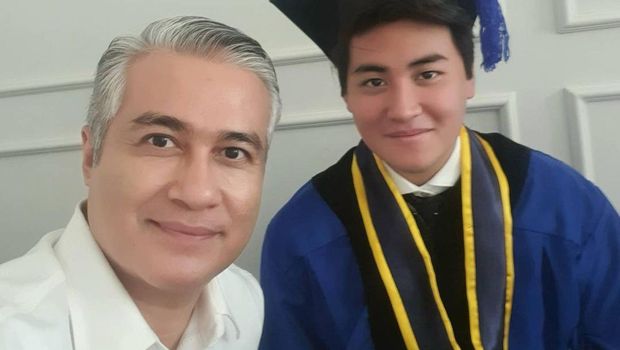 Adjie Pangestu dan putranya, Rafi Pangestu