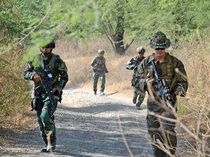 Marinir Indonesia dan Amerika Serikat Berlatih Taktik Perang Kota