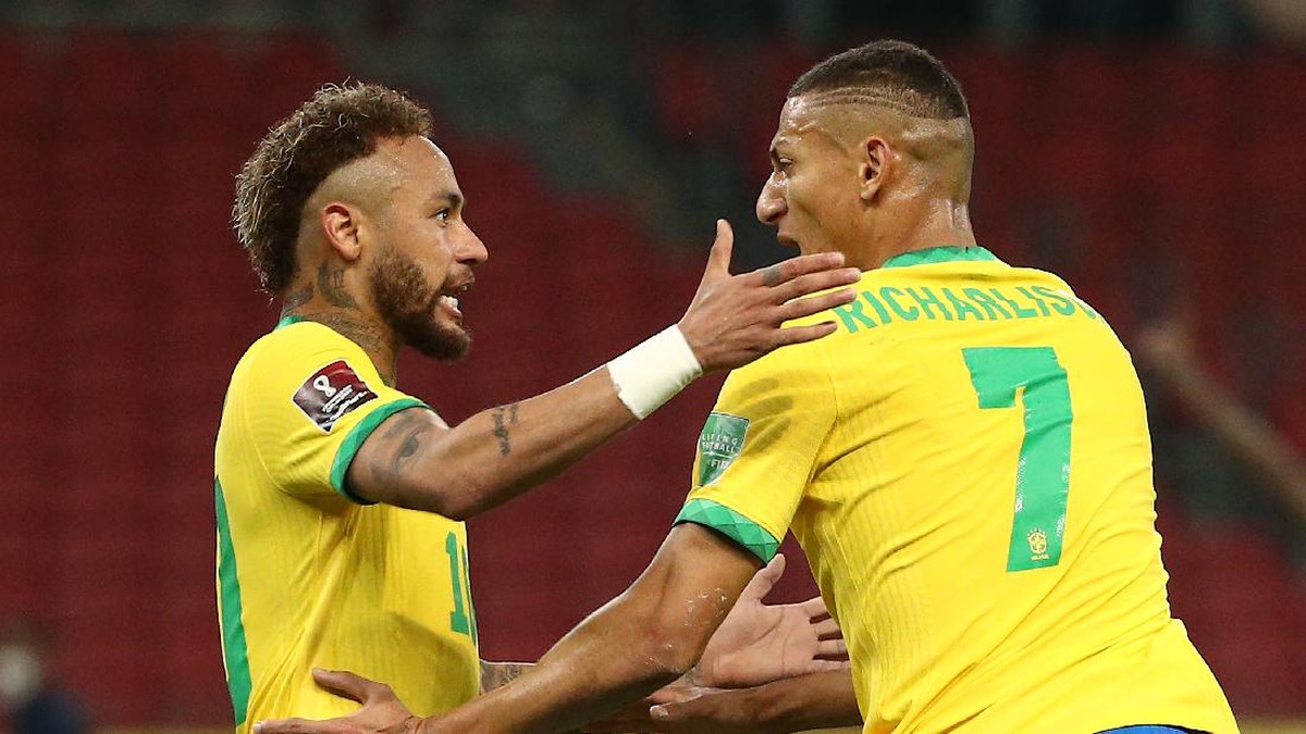 Brasil Vs Ekuador: Richarlison-Neymar Menangkan Selecao 2-0. Foto: Buda Mendes/Getty Images