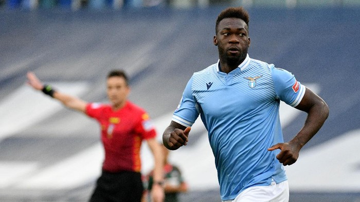 ROME, ITALY - MARCH 12: Felipe Caicedo of SS Lazio celebrates a third goal during the Serie A match between SS Lazio and FC Crotone at Stadio Olimpico on March 12, 2021 in Rome, Italy. (Photo by Marco Rosi - SS Lazio/Getty Images)