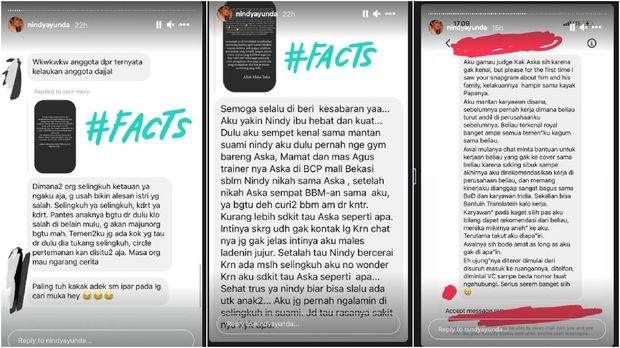 Insta Stories Nindy Ayunda