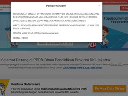 Dihentikan Sementara, Pendaftaran PPDB Jakarta Diperpanjang Sampai 10 Juni 2021