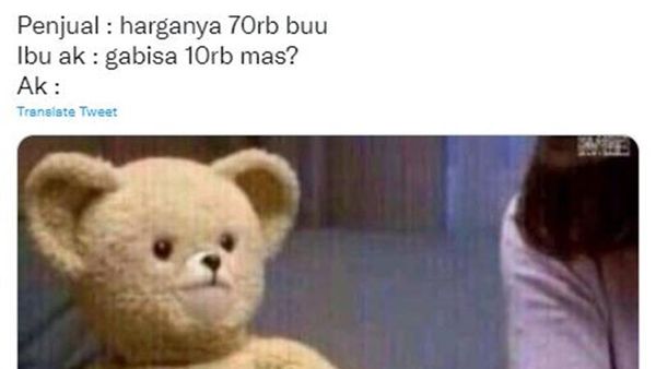 7 Meme Kocak Emak-emak Sadis Pas Nawar, Bikin Penjual Melongo Pengin Hantam