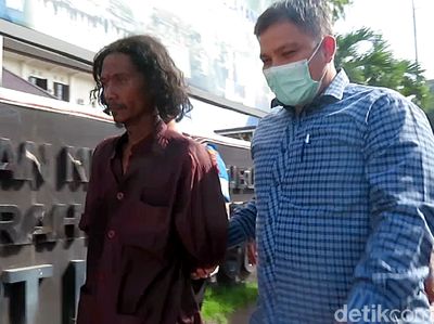 Penampakan Pria Bergolok yang Ngamuk di Mapolresta Yogyakarta