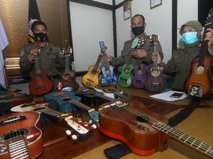 Razia Pengamen, Belasan Alat Musik Diamankan