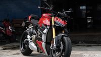 Ini Penampakan Ducati Streetfighter V4S yang Sempat Ditilang dengan Knalpot Standar
